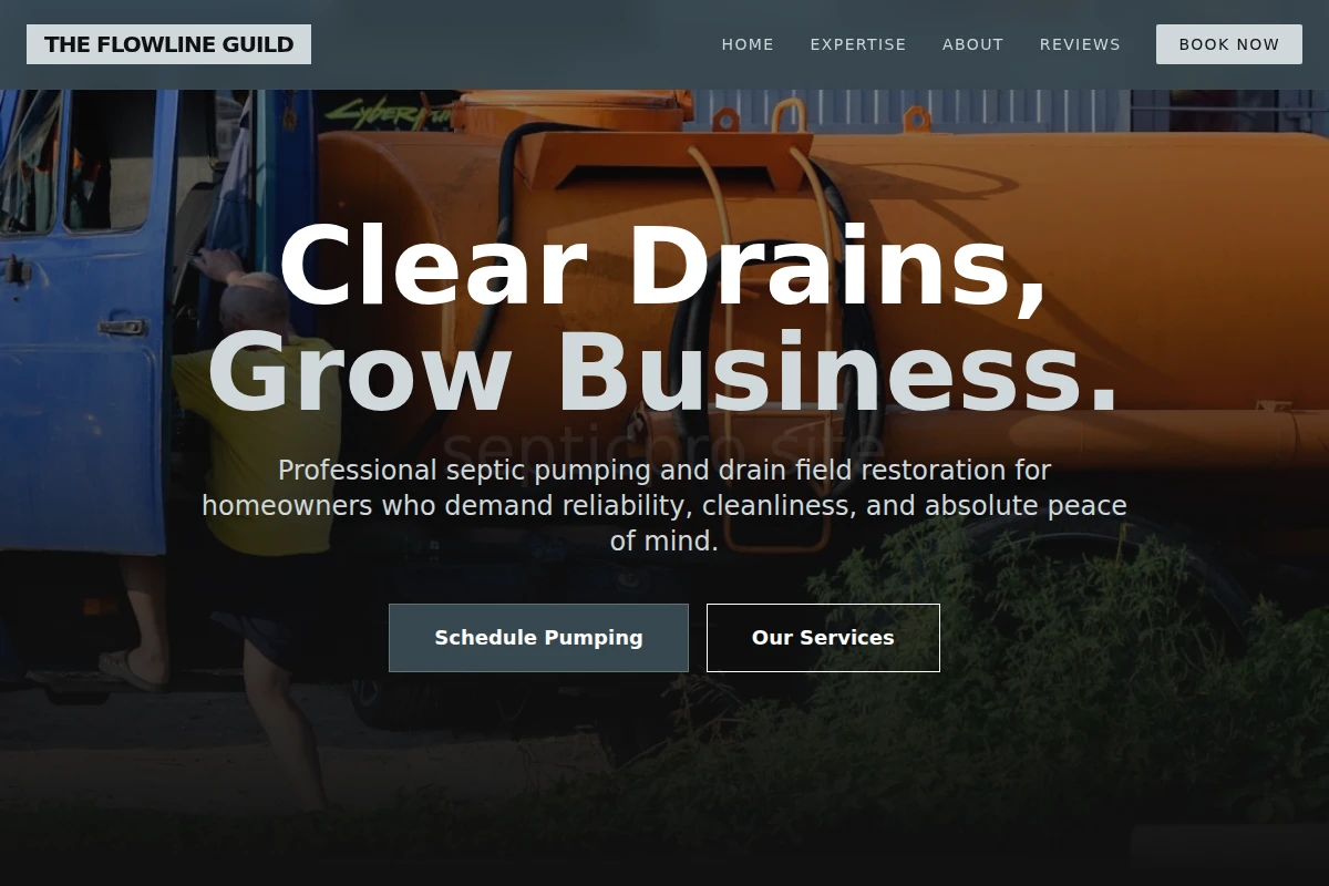 Drain Septic Pumping